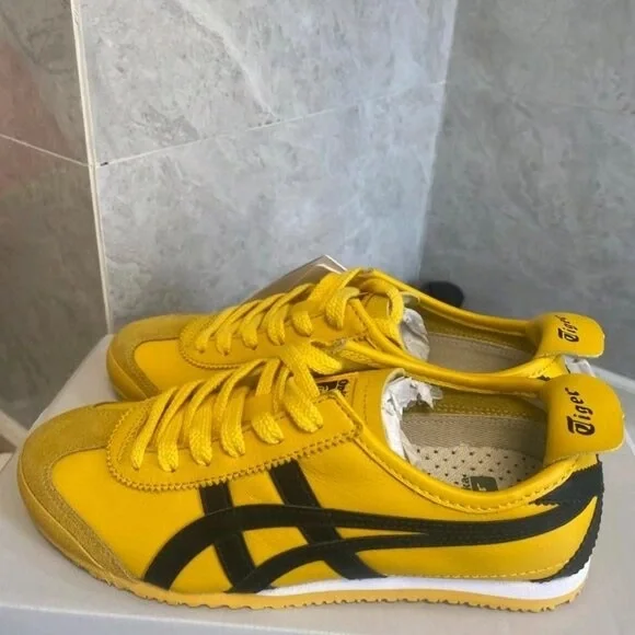 Onitsuka Tiger MEXICO 66 Women's Yellow Casual Sneakers [All sizes available in